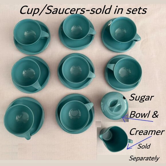 Vintage Mid Century Somerset Aqua Creamer Pitcher Boonton NJ USA 1950s 5 In Tall - Picture 11 of 11